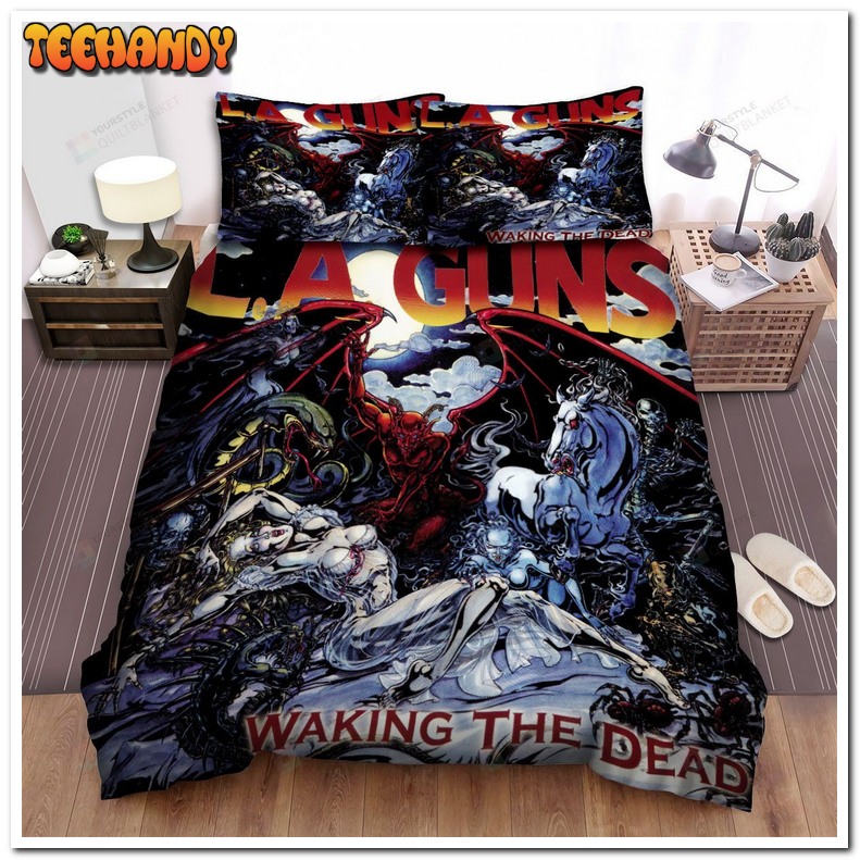 L.A. Guns Band Waking The Dead Album Cover Bed Sets For Fan