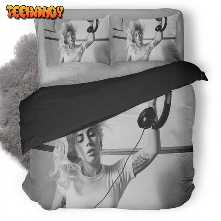 Lady Gaga Monochrome Bed Sets For Fan