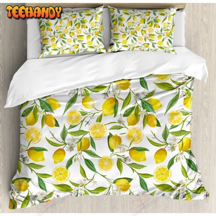 Lemons Bed Sheets Duvet Cover Bed Sets For Fan