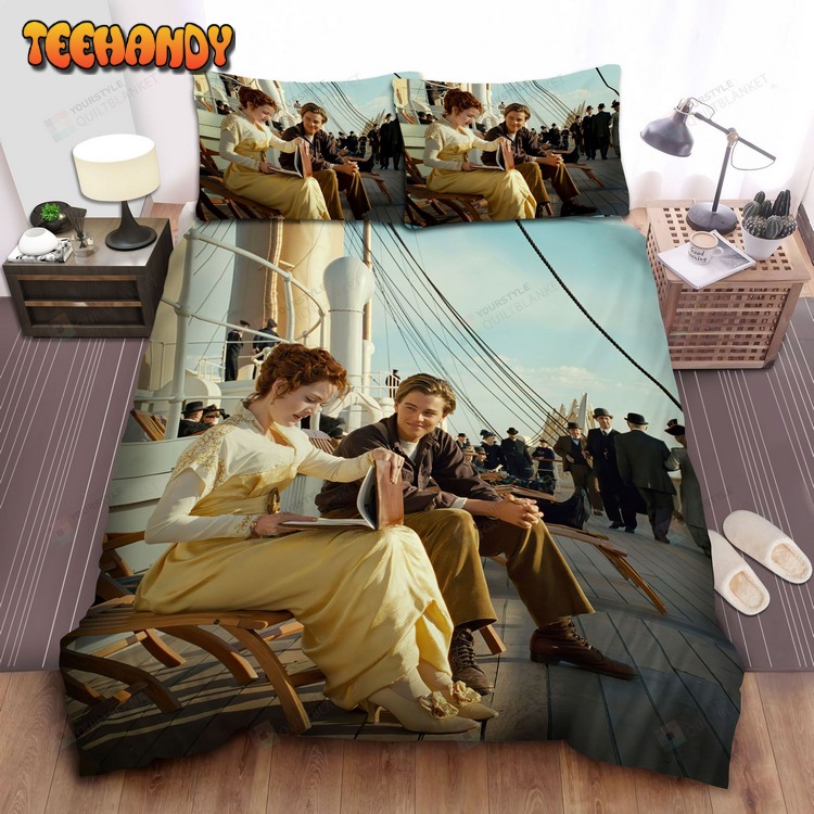 Leonardo Dicaprio And Kate Winslet Photograph From Titanic Film Bed Sets For Fan