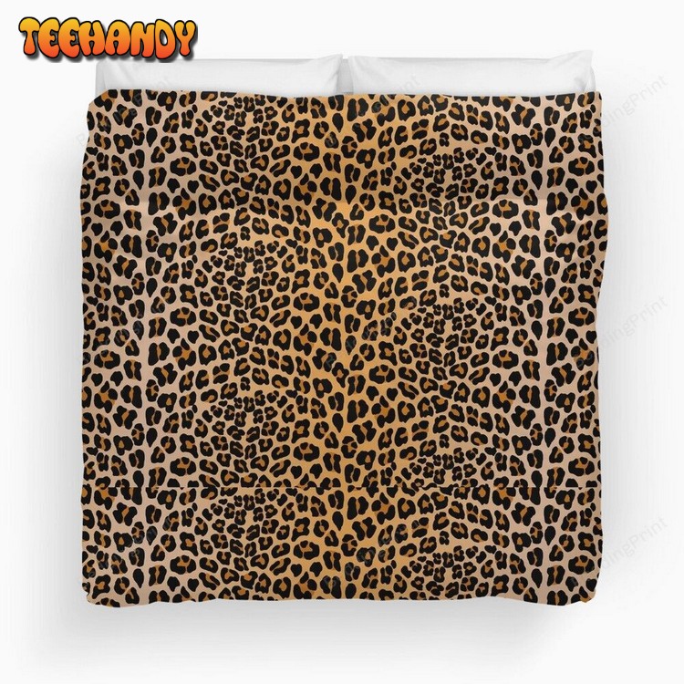 Leopard Print Duvet Cover Bed Sets For Fan