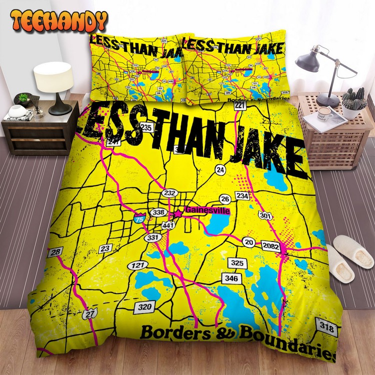 Less Than Jake Music Band Borders Album Cover Boundaries Bed Sets For Fan