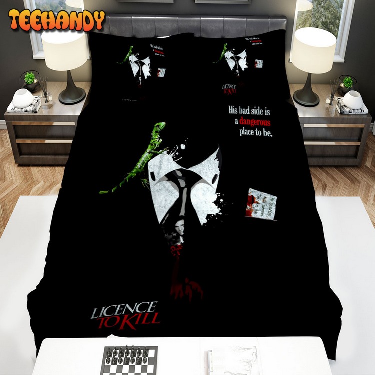 License To Kill Movie Dark Poster Bed Sets For Fan