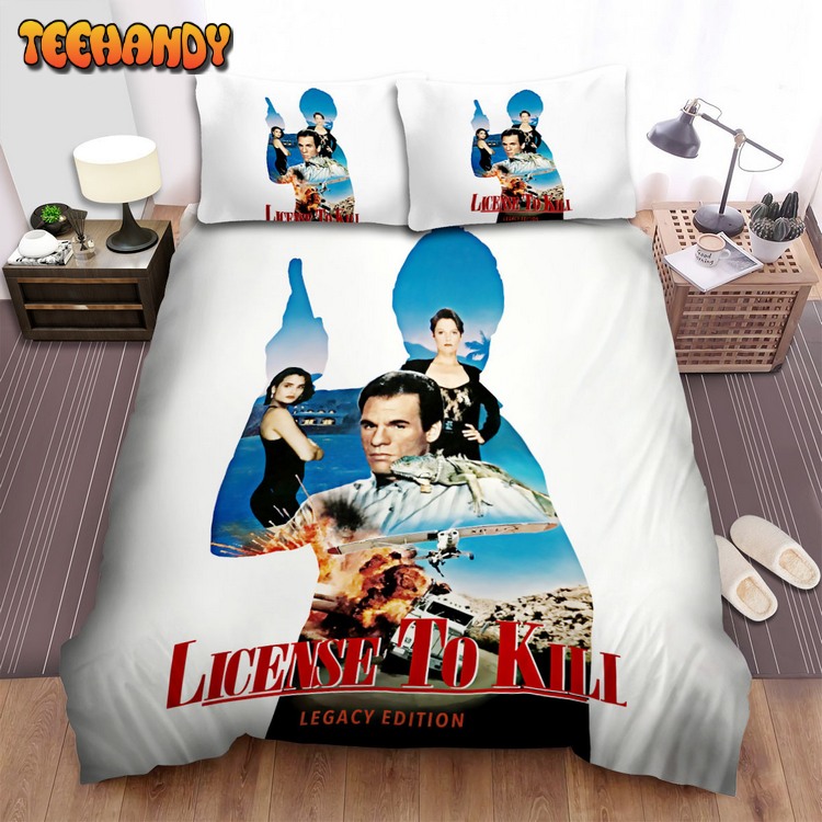 License To Kill Movie Digital Art I Poster Bed Sets For Fan