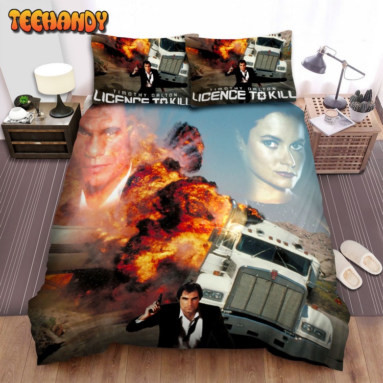 License To Kill Movie Explode Photo Bed Sets For Fan