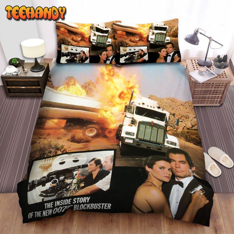 License To Kill Movie Explosive Car Poster Bed Sets For Fan