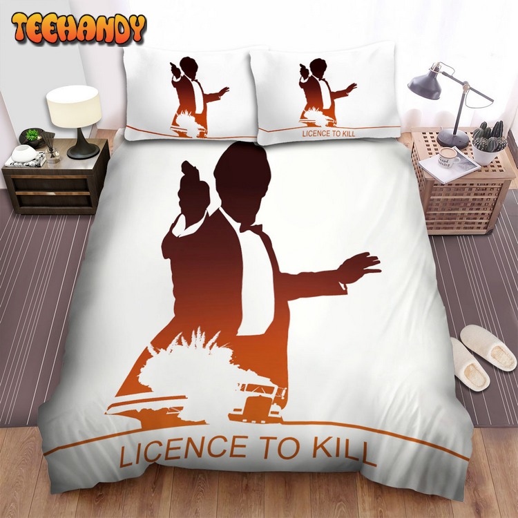 License To Kill Movie Fire Poster Bed Sets For Fan