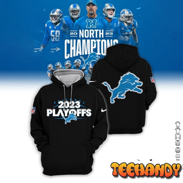 Lions Faithful 2023 Playoffs All Over Printed 3D Hoodie