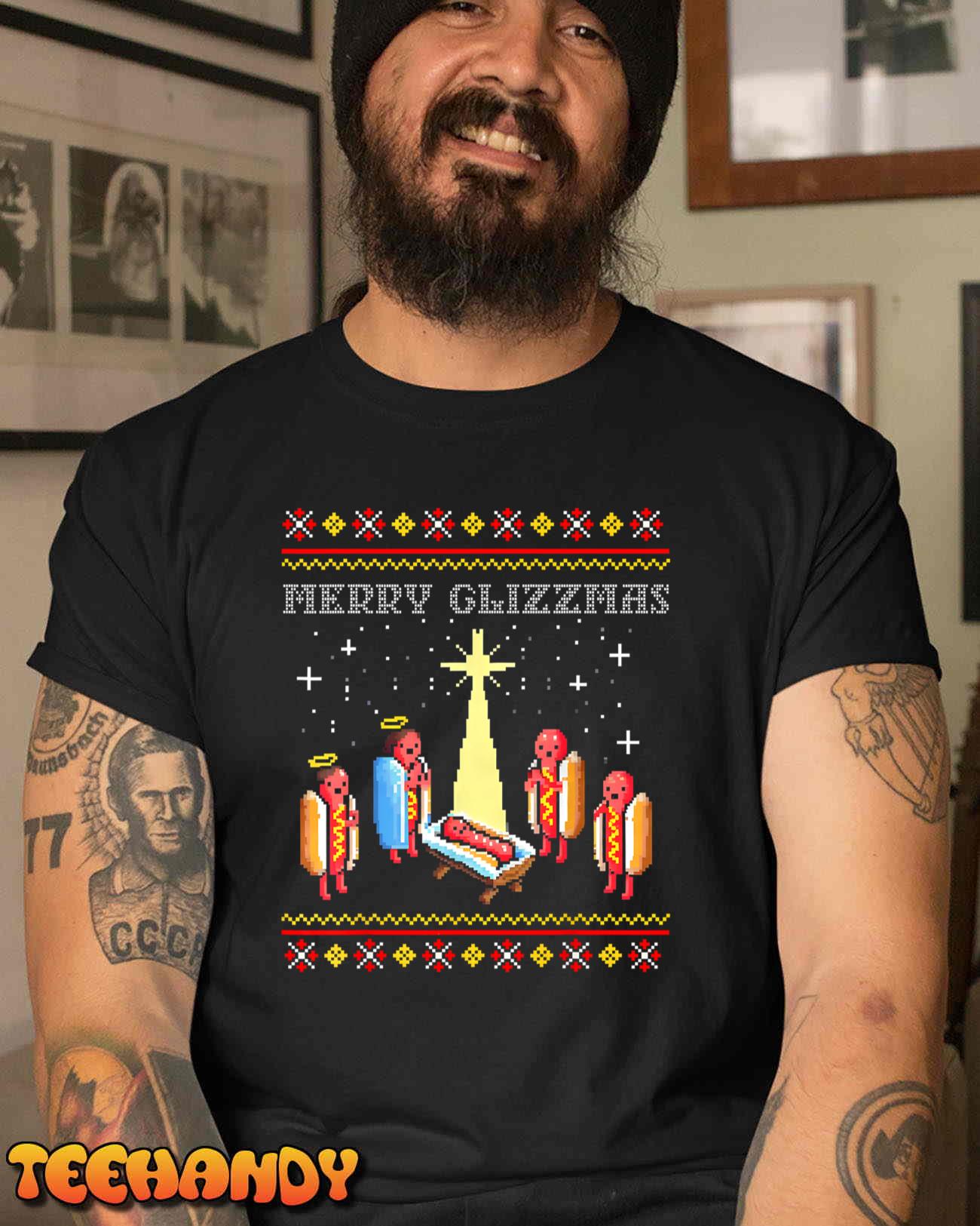 Merry Glizzmas Tacky Christmas T-Shirt