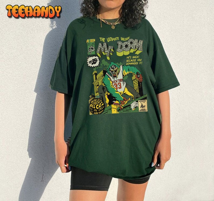 MF Doom Comic Shirt, Vintage Mf Doom All Caps T-Shirt