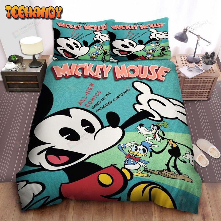 Mickey Mouse Donald Duck And Goofy Vintage Animated Bed Sets For Fan