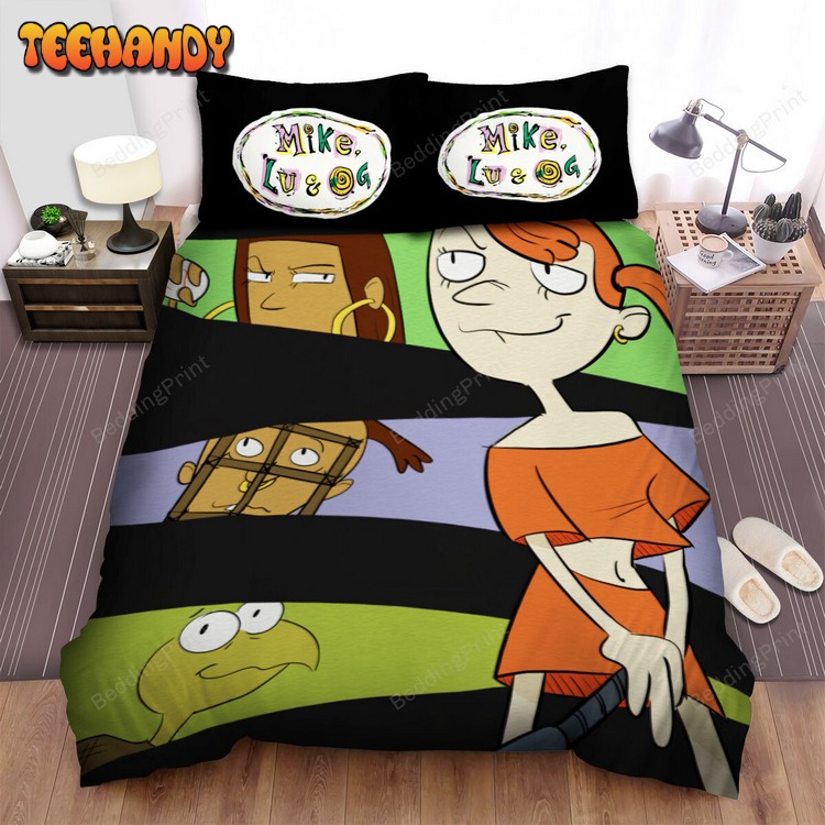 Mike, Lu And Og Characters Illustration Bed Sets For Fan