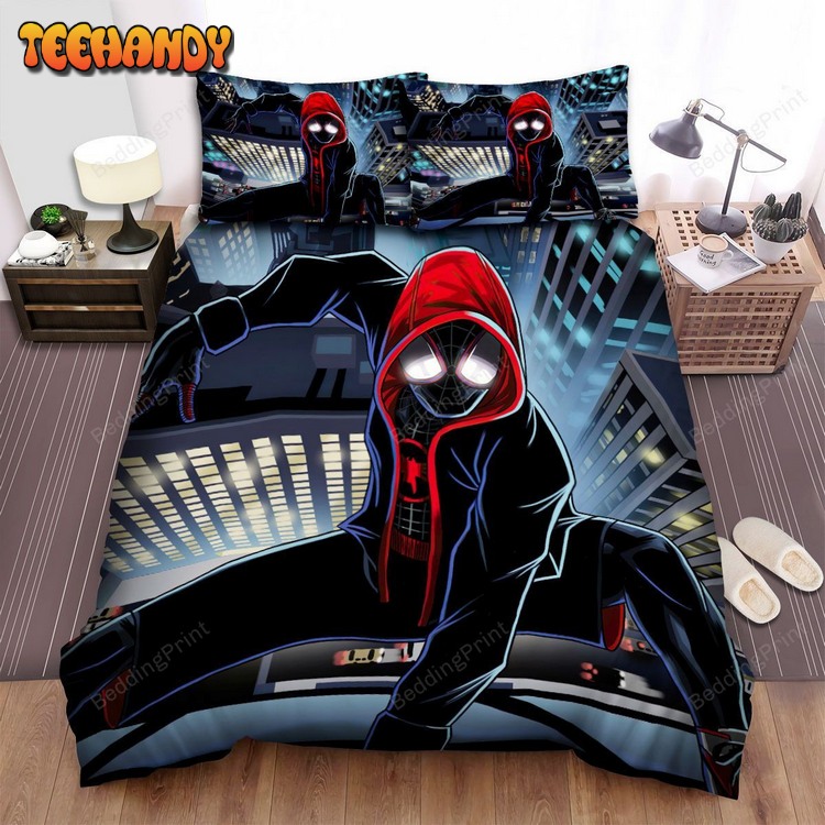 Miles Morales Spider-Man Cartoon Artwork Bed Sets For Fan