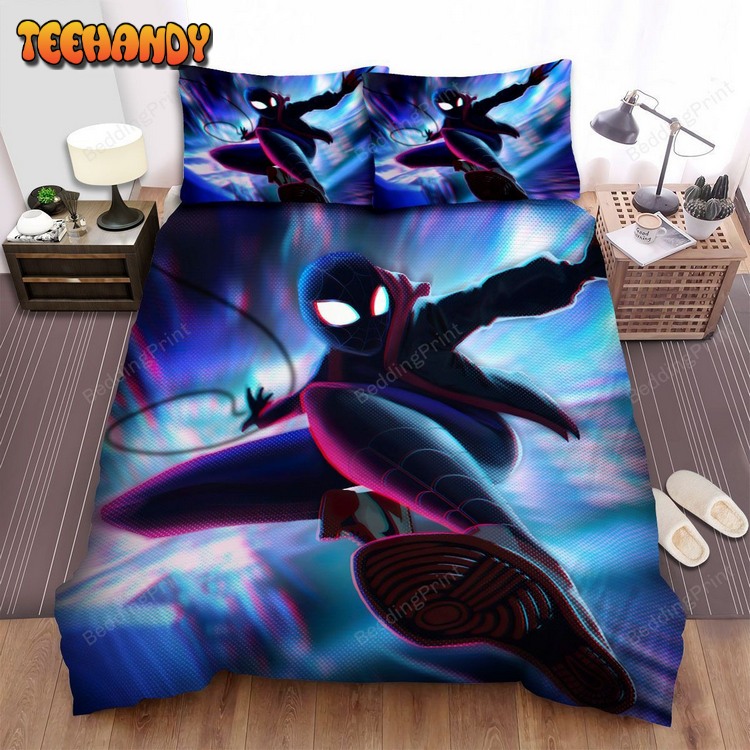 Miles Morales Spider-Man Super Speed Web Swinging Bed Sets For Fan