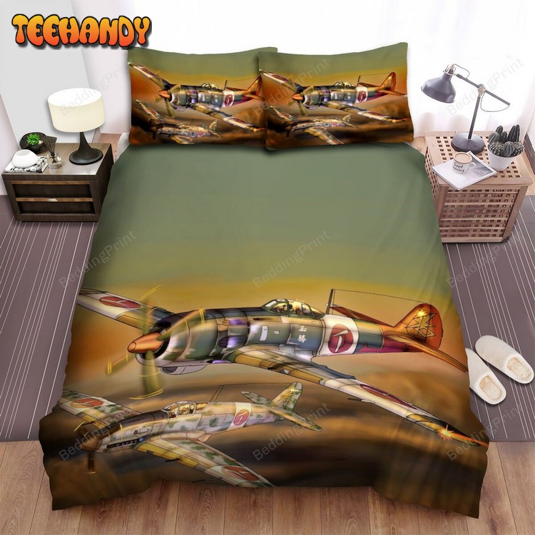 Military Weapon Ww2, Ijaaf Ki 61 In Cartoon Bed Sets For Fan