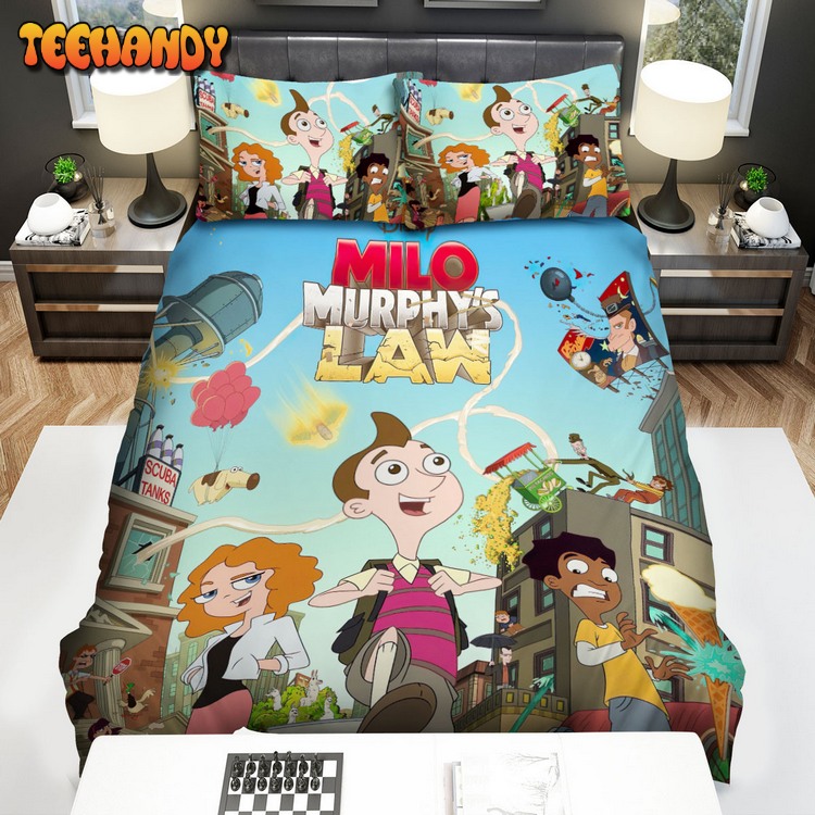 Milo Murphy’s Law Chaos Poster Bed Sets For Fan