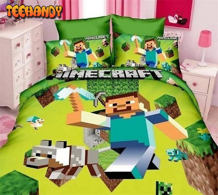 Minecraft Bedding Set Halloween And Christmas