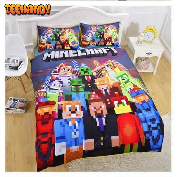 Minecraft Creeper Party Bedding Bed