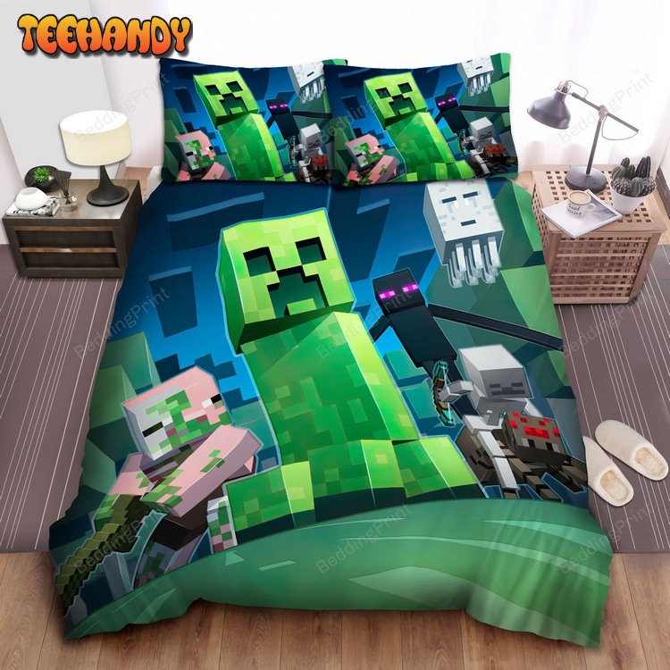 Minecraft Monsters Illustration Bed Sets For Fan