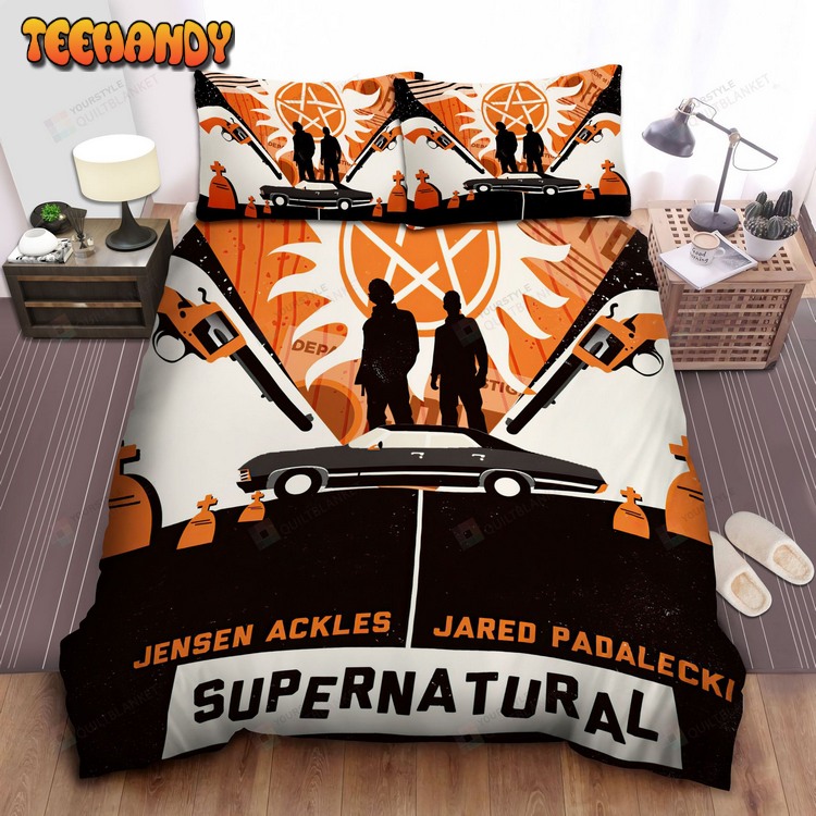 Minimalist Supernatural Series Poster Bed Sets For Fan