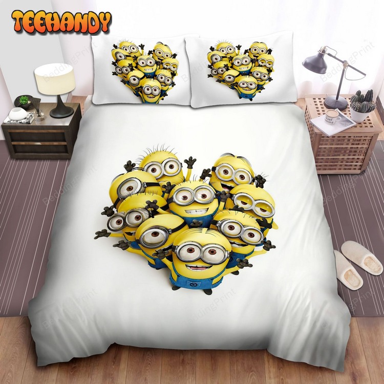 Minion In Despicable Me, Heart Shaped Bed Sets For Fan