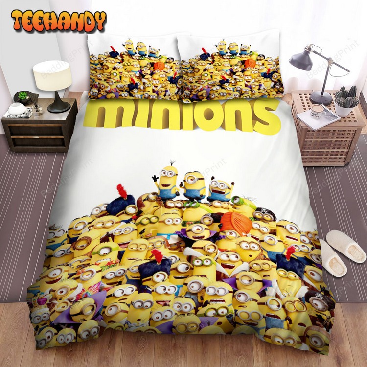 Minions Movie Poster 3 Bed Sheets Duvet Cover Bed Sets For Fan