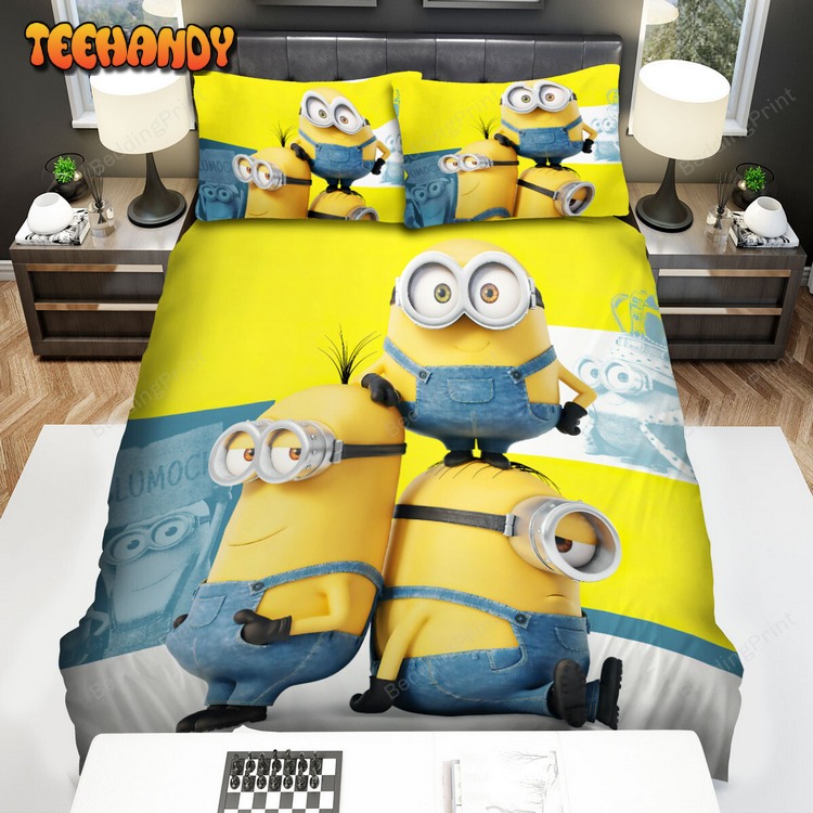 Minions Movie Poster 5 Bed Sheets Duvet Cover Bed Sets For Fan