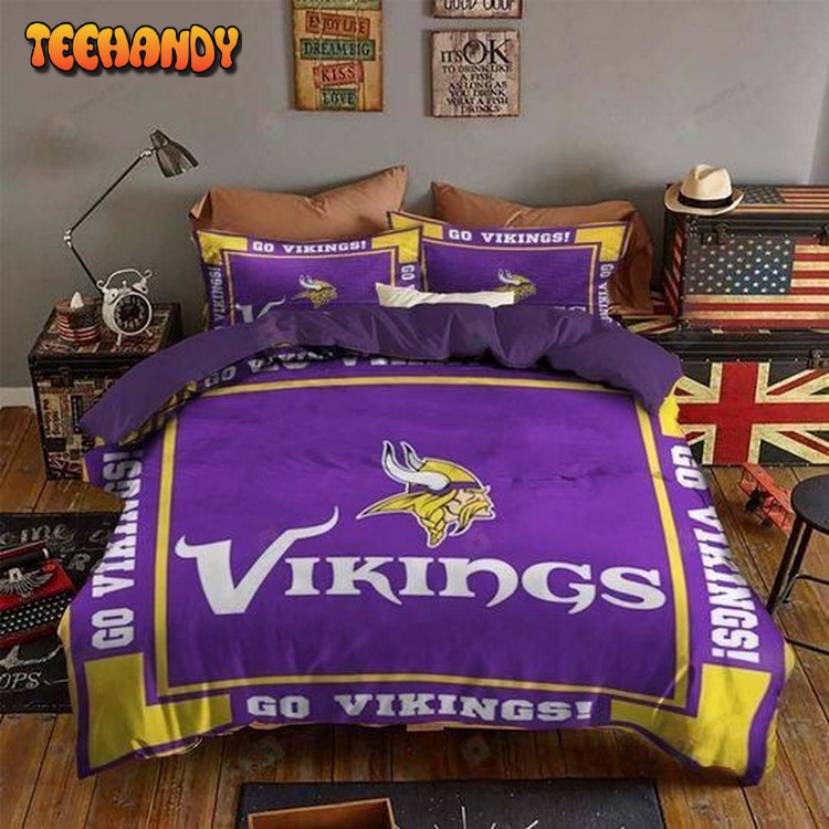 Minnesota Vikings v3 Bed Sets For Fan