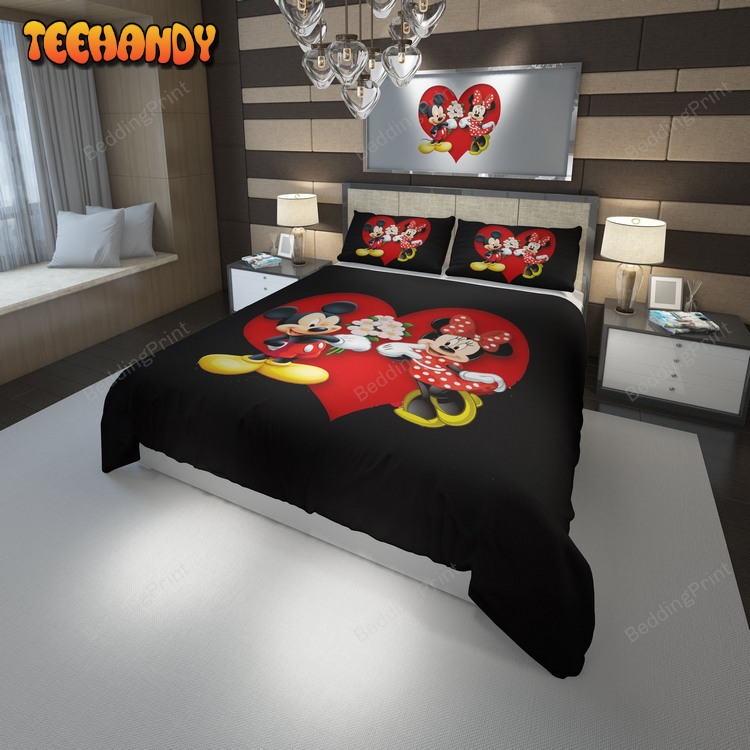 Minnie And Mickey Mouse Love Bed Sets For Fan