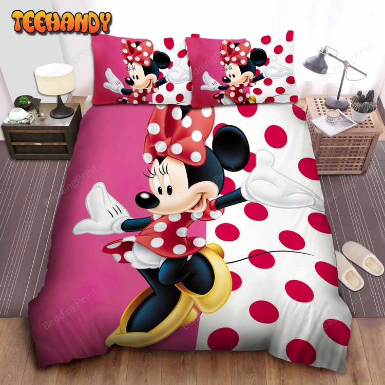 Minnie Mouse Happy Dancing Bed Sets For Fan