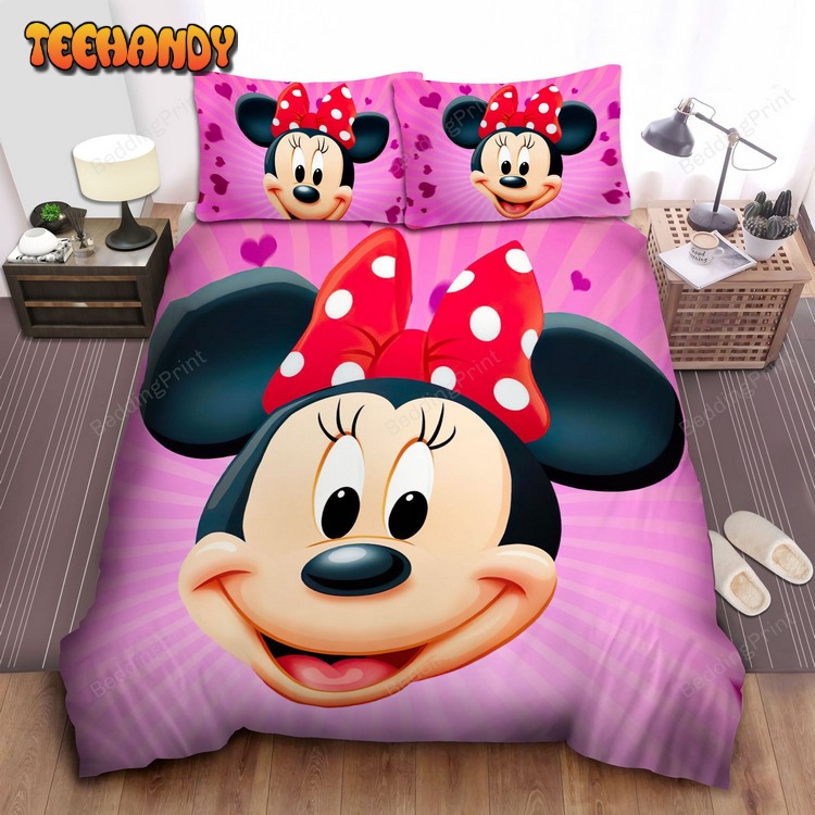 Minnie Mouse Smiley Face Bed Sets For Fan