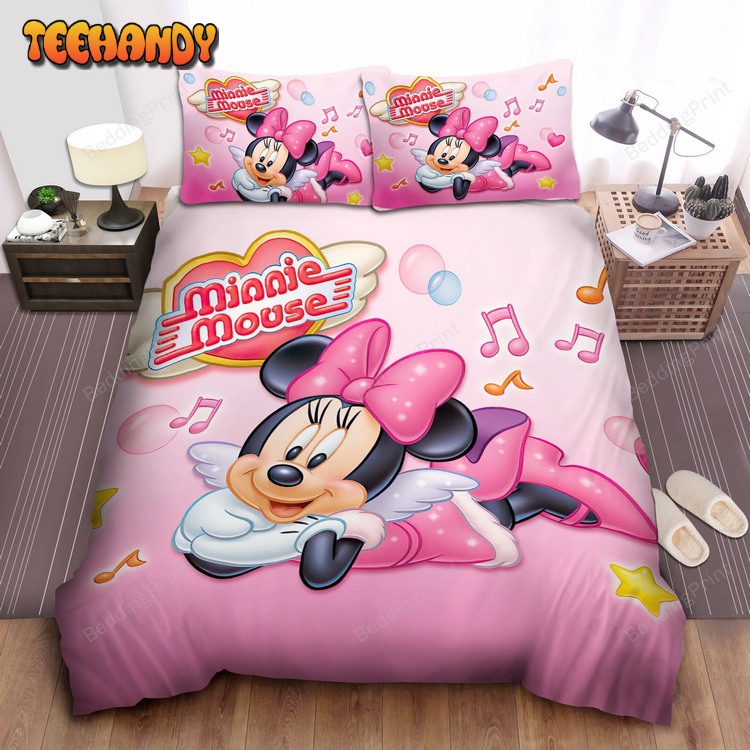 Minnie Mouse With Angel Wings Bed Sets For Fan