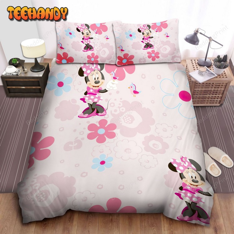 Minnie Mouse With Little Birds And Flowers Bed Sets For Fan