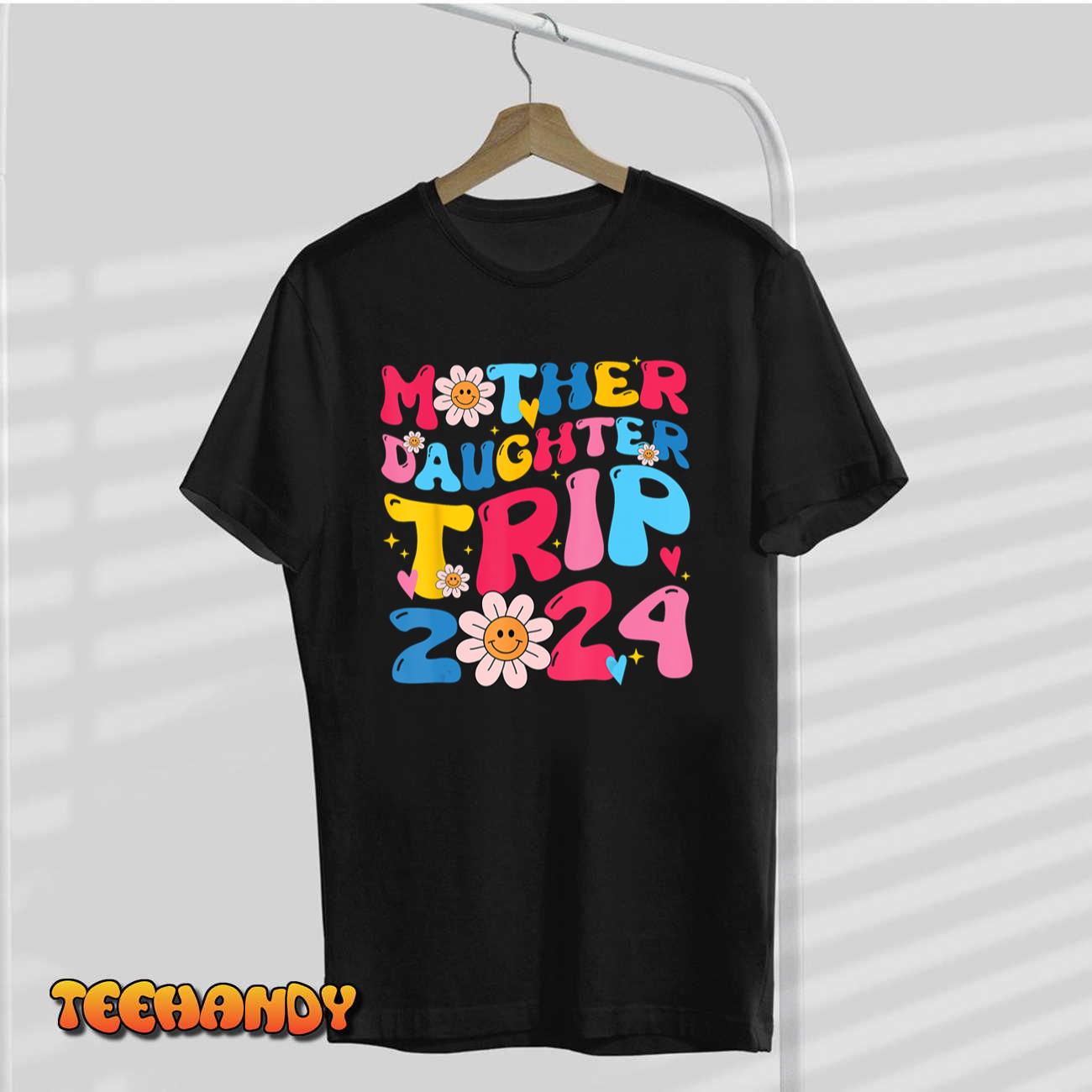 Mother Daughter Trip 2024 Family Vacation Mom Daughter Retro T-Shirt