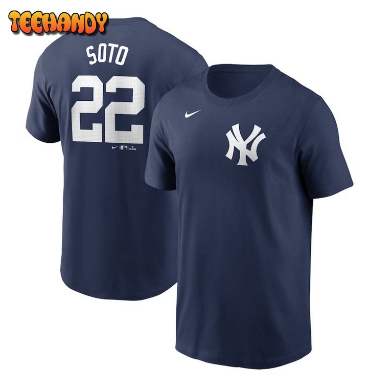 New York Yankees Juan Soto 2024 Fuse Name & Number T-Shirt