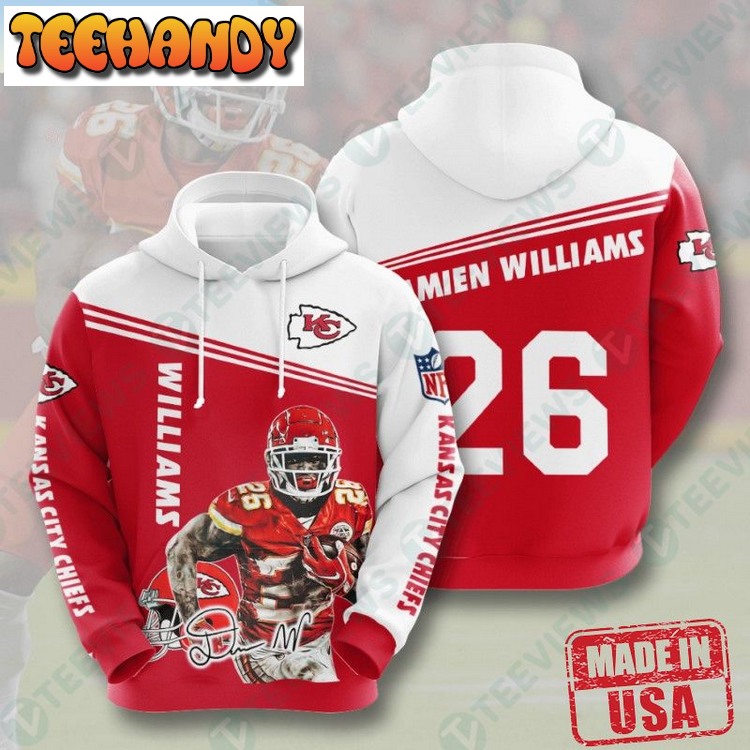 NFL Kansas City Chiefs Damien Williams Mens Sports Hoodies