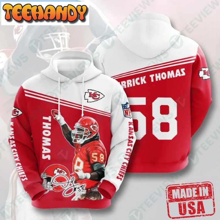 NFL Kansas City Chiefs Derrick Thomas Cheap Sports Hoodies