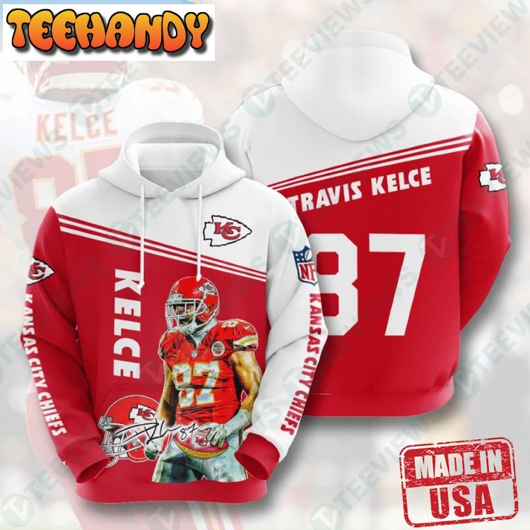 NFL Kansas City Chiefs Travis Kelce Best 3D Hoodies
