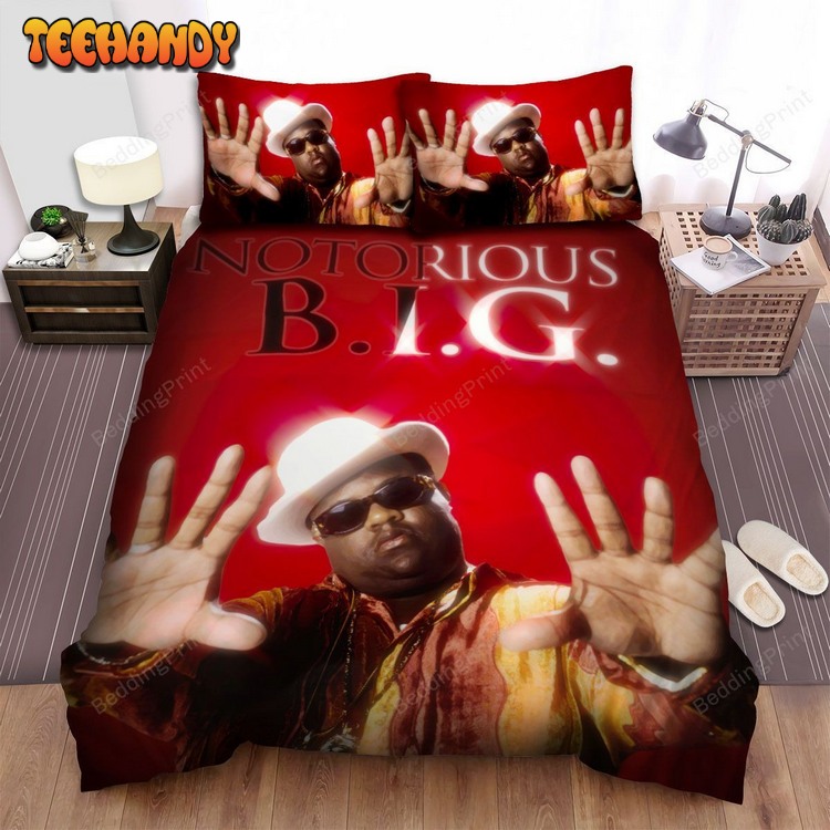 Notorious B.I.G Red Bed Sheets Duvet Cover Bed Sets For Fan