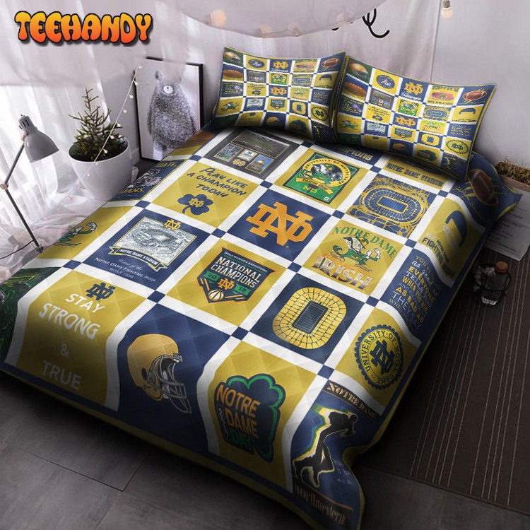 Notre Dame Fighting Irish V1 Bed Sets For Fan