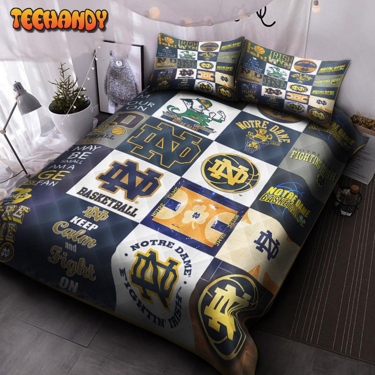 Notre Dame Fighting Irish V2 Quilt Bed Set