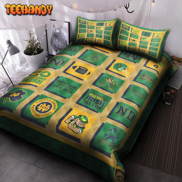 Notre Dame Fighting Irish V5 Bed Sets For Fan