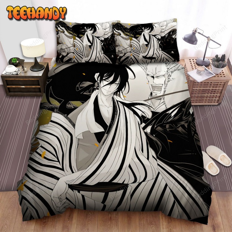 Nura Rise Of The Yokai Clan Main House Characters In Black and White Bed Sets For Fan