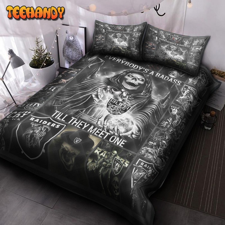 Oakland Raiders Halloween Bed Sets For Fan