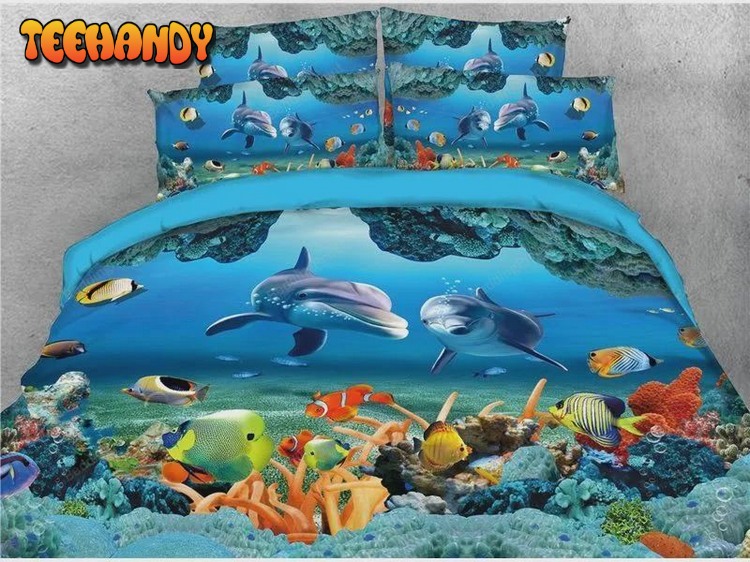 Ocean Life – Sea World Dolphin and Fish Bed Sets For Fan