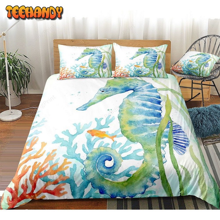 Ocean Seahorse Bedding Set Bed Sets For Fan