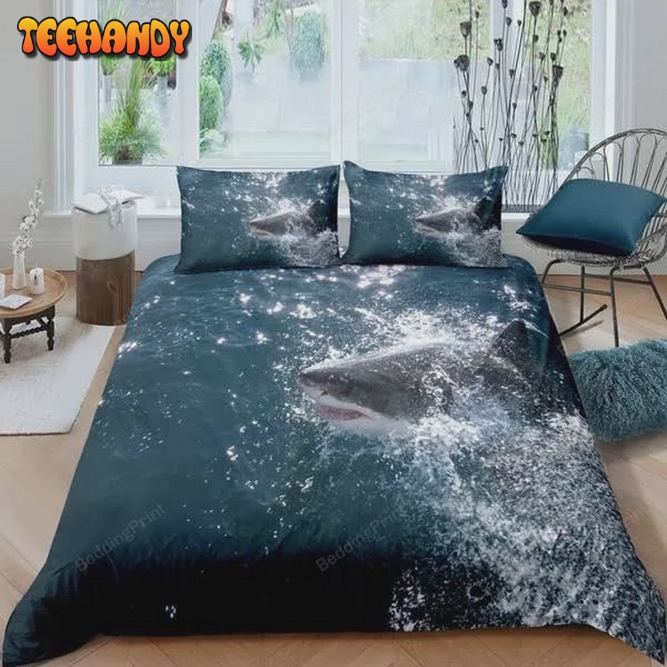 Ocean Shark Bed Sheets Duvet Cover Bed Sets For Fan