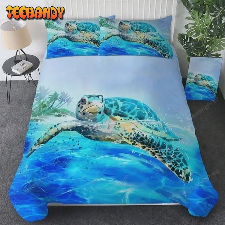 Ocean Turtle Bedding Set Cotton Bed Sets For Fan