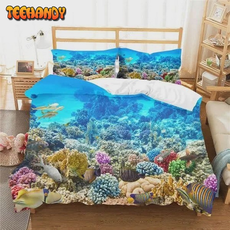 Ocean Underwater World Series Coral Reefs And Fish Bed Sets For Fan