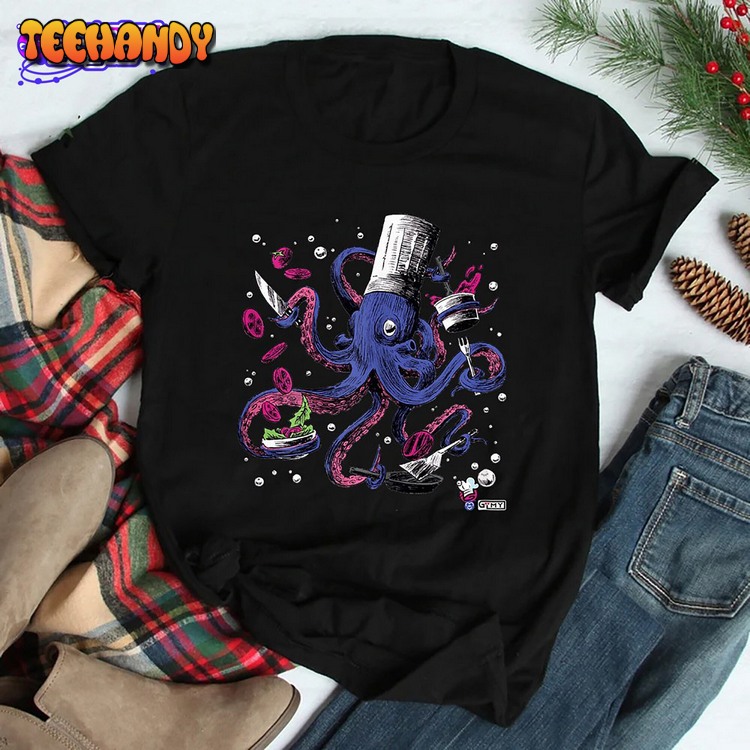 Octopus Kitchen Chef Humor Sweatshirt